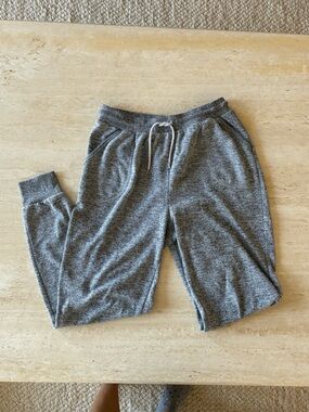 Gray Knit Jogger Sweatpants